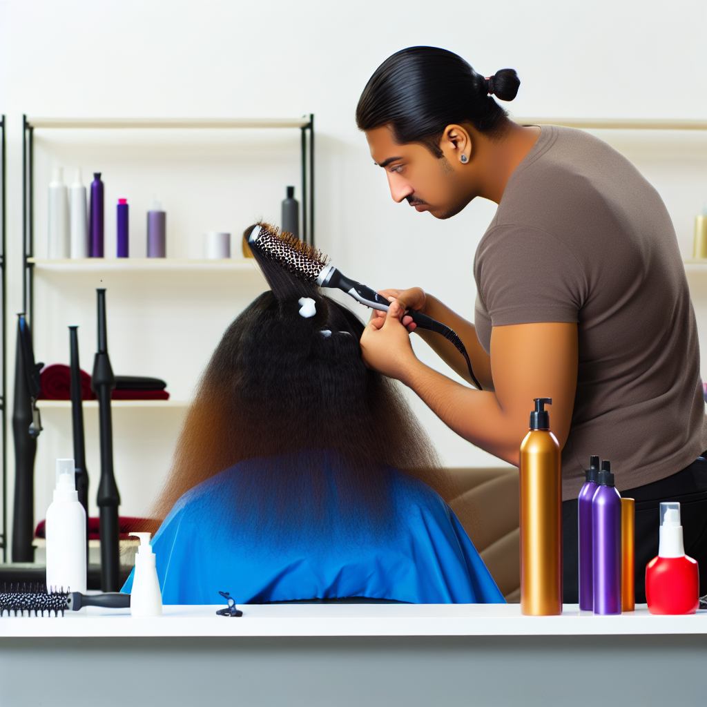 кератиновое выпрямление