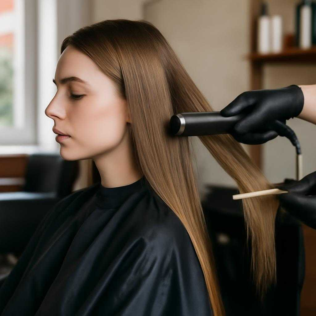 кератиновое выпрямление