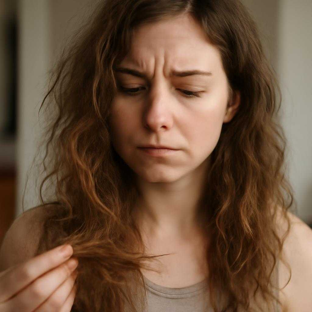 слоятся волосы