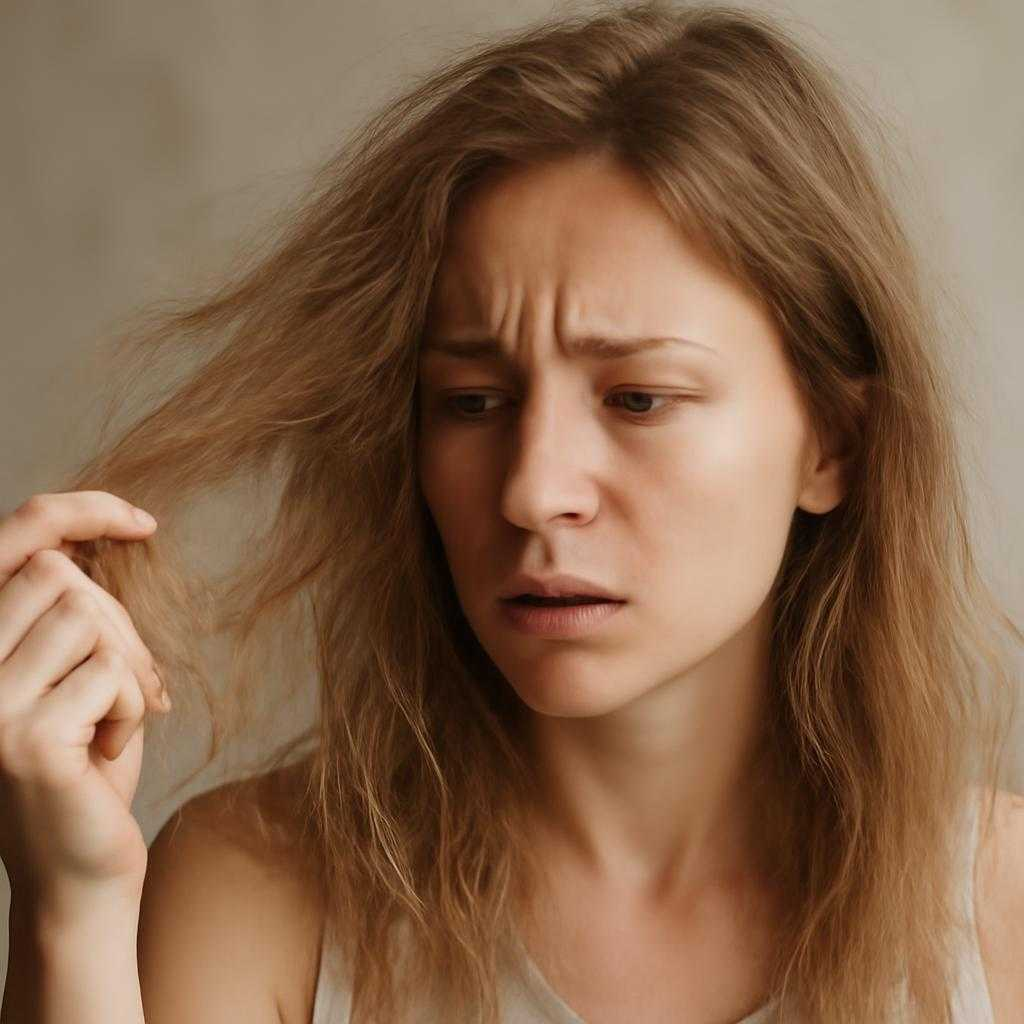 сухие волосы