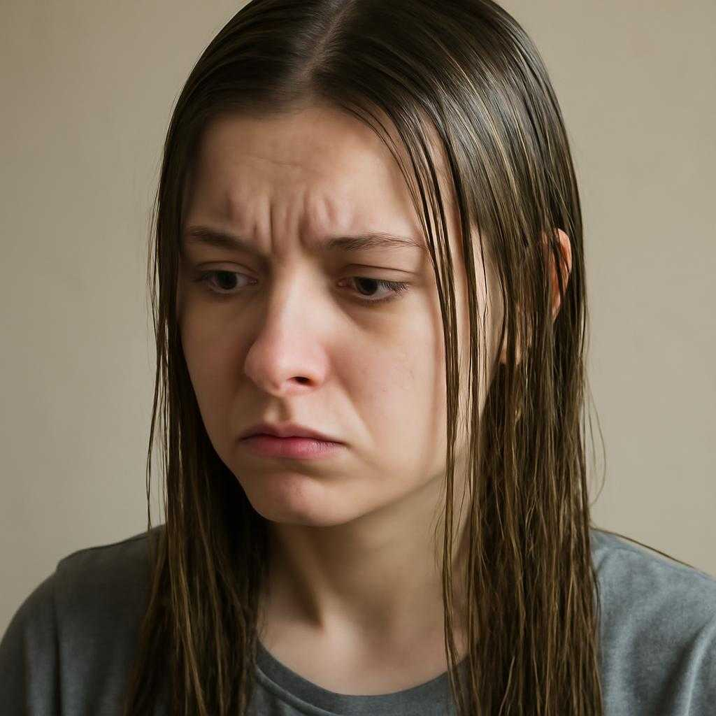 жирные волосы