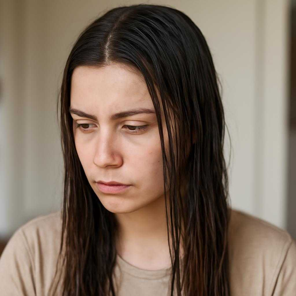 жирные волосы