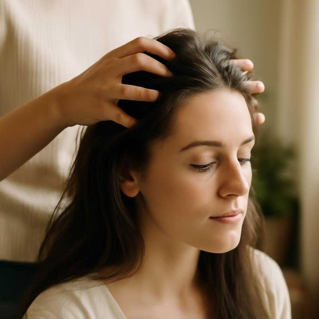 массаж кожи головы