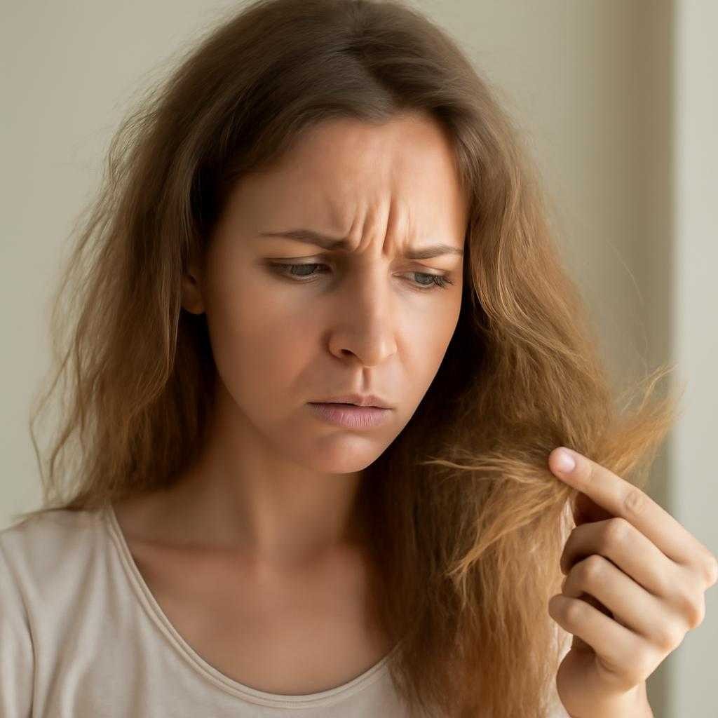 сухие волосы