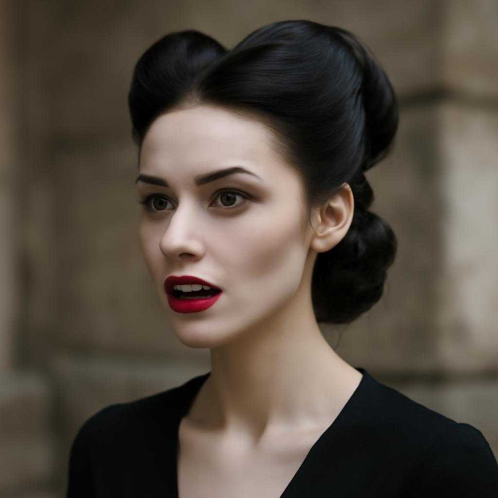 вампирская причёска