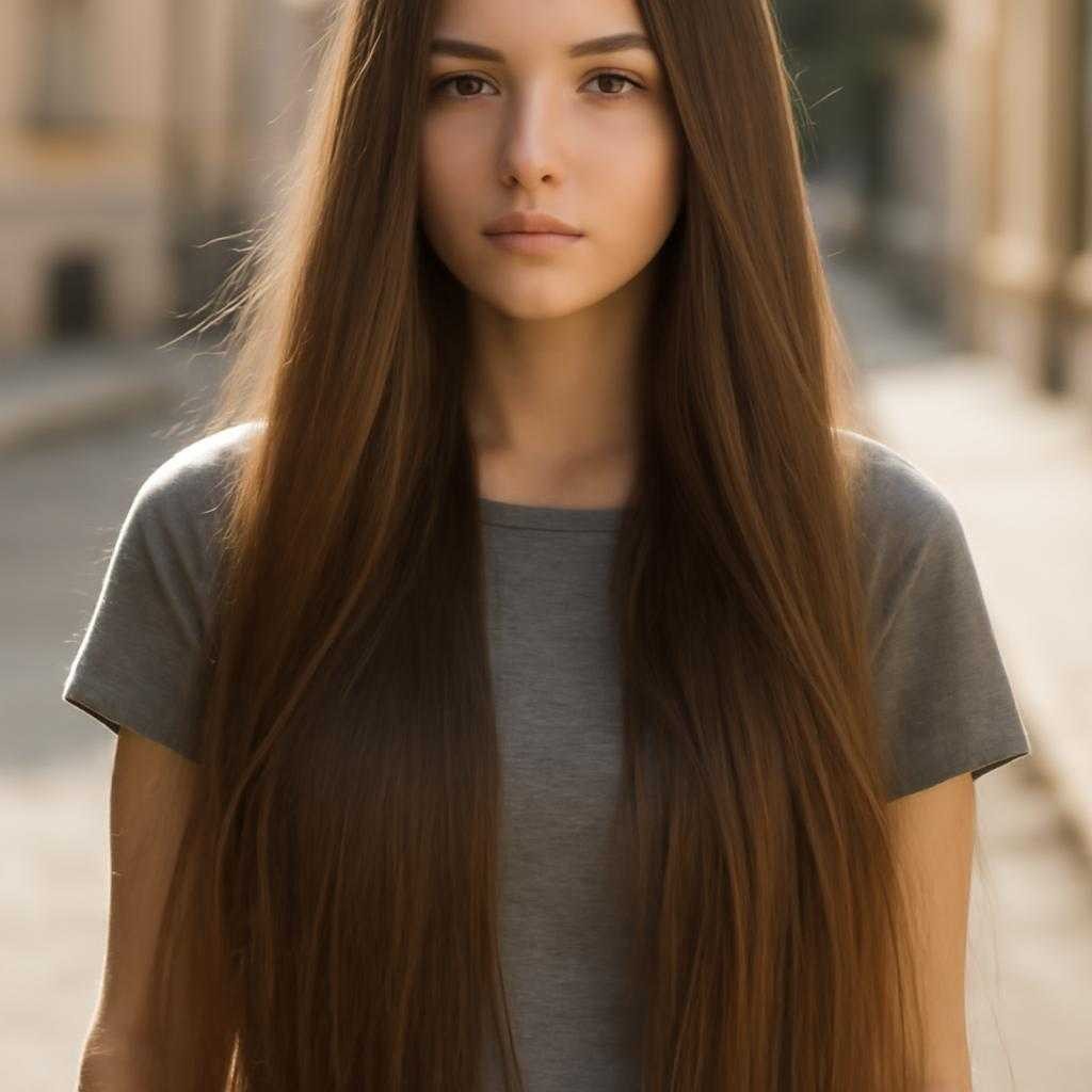 длинные волосы