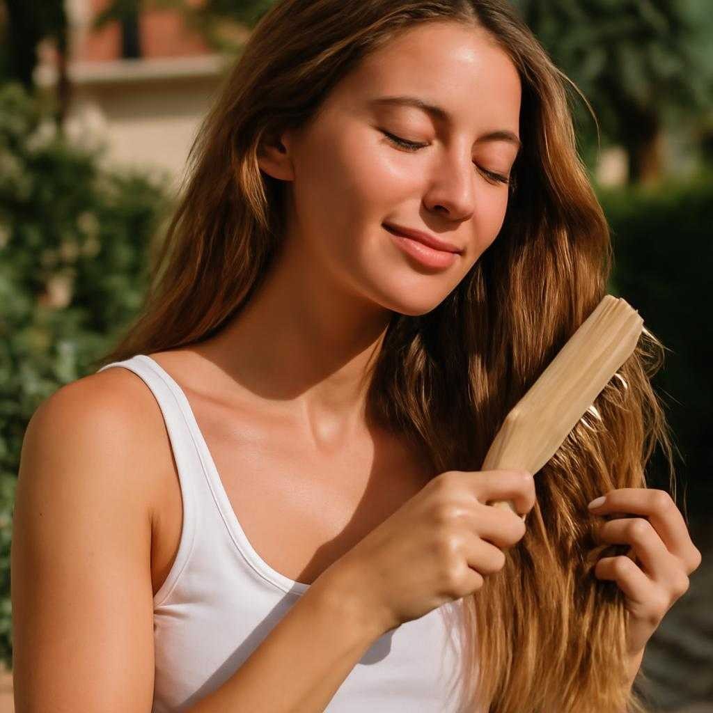 летний уход за волосами