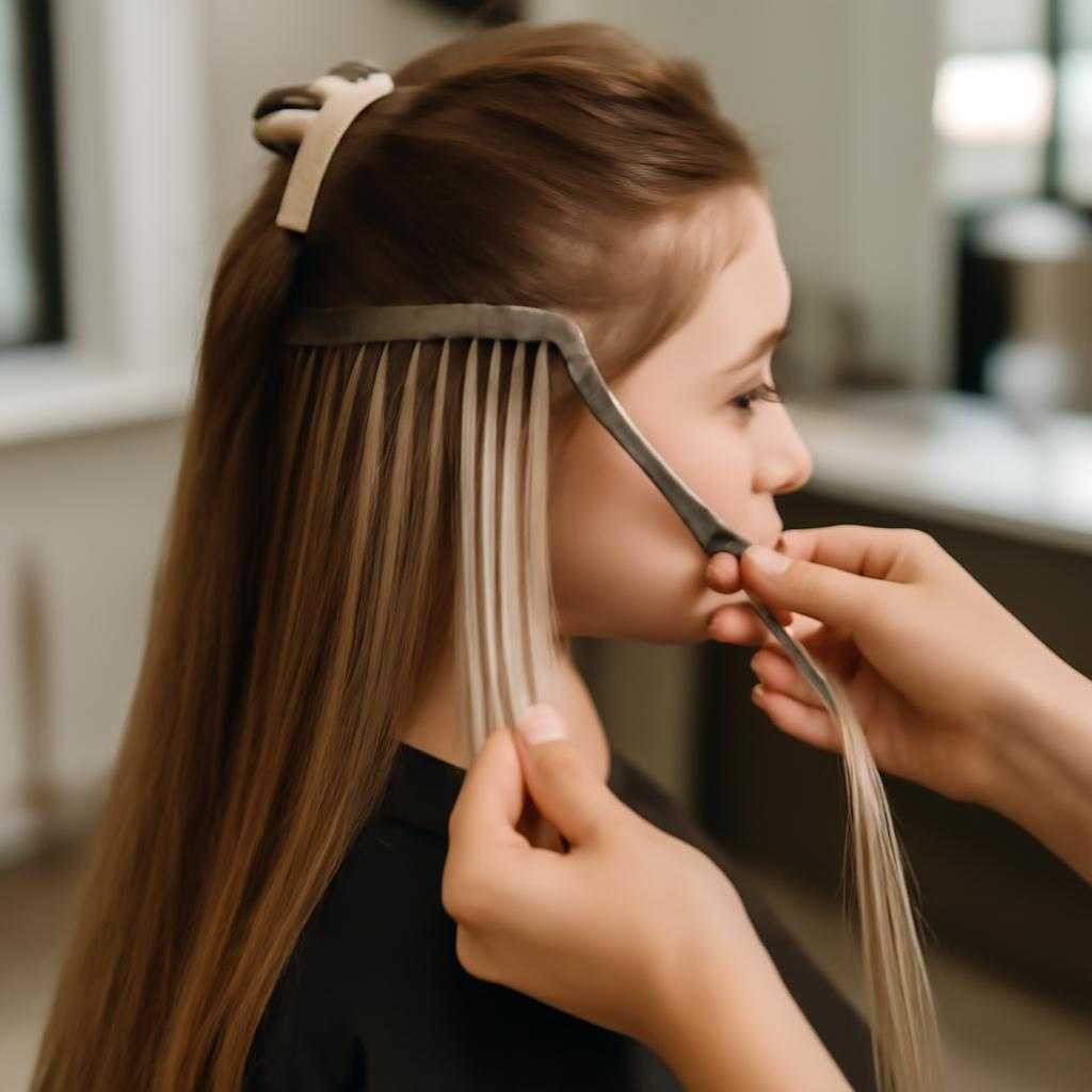 наращивание волос