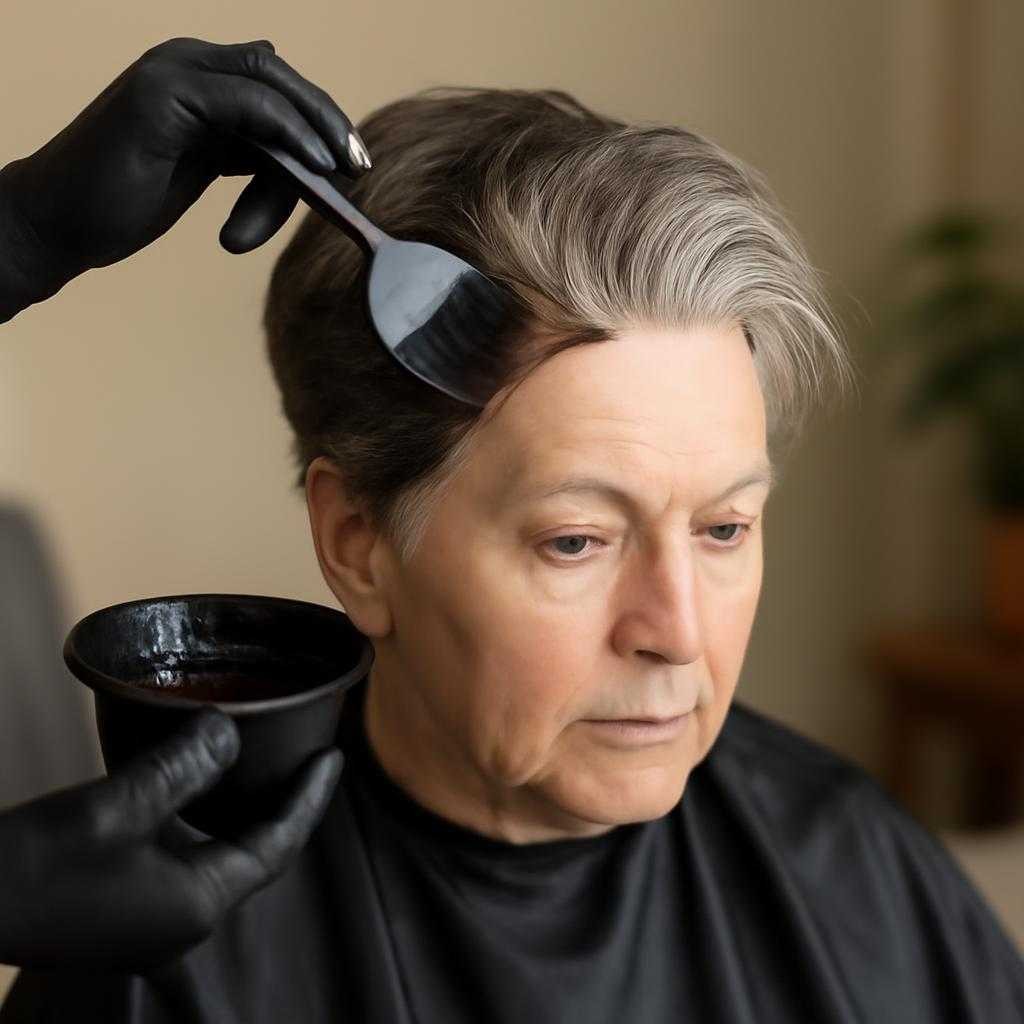 окрашивание седины