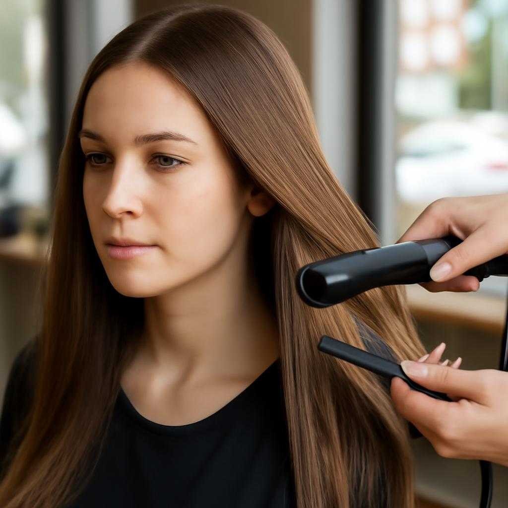 разглаживание волос