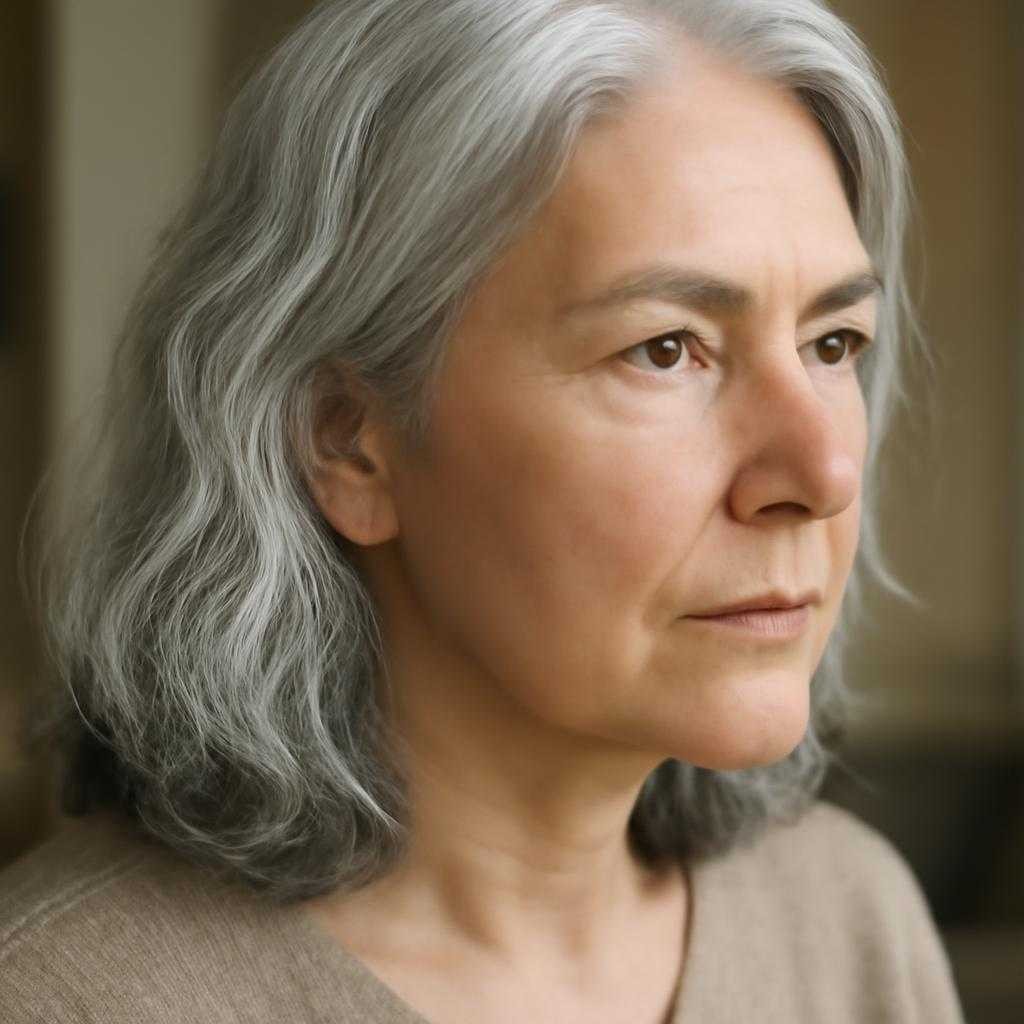 седые волосы