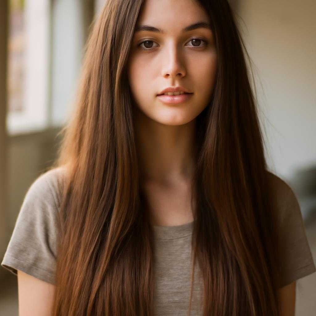 длинные волосы