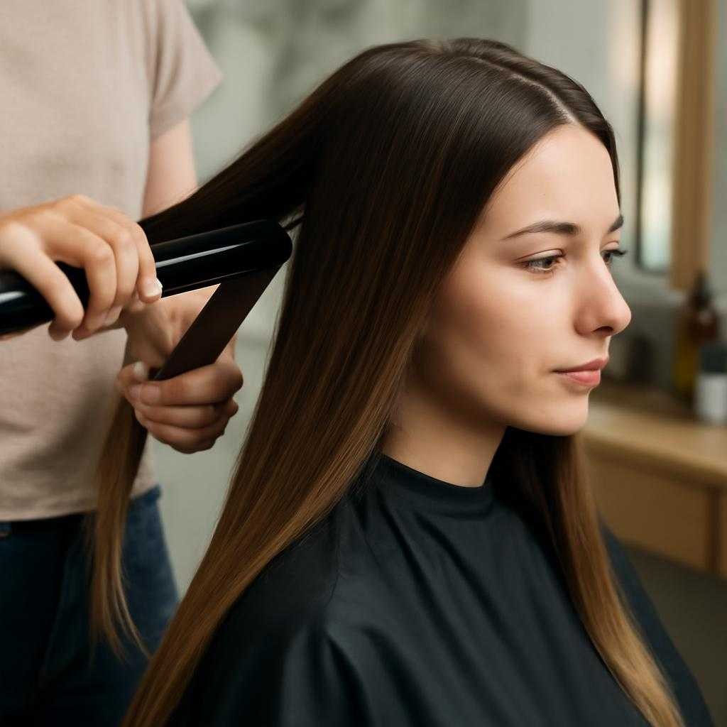 кератиновое выпрямление