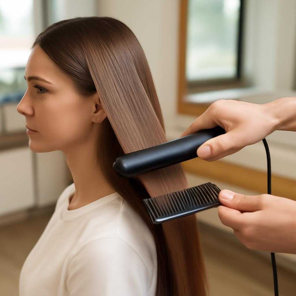 кератиновое выпрямление