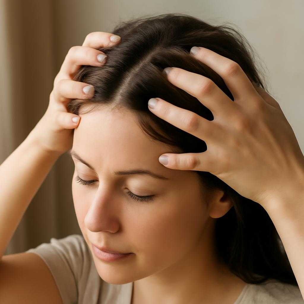 массаж кожи головы