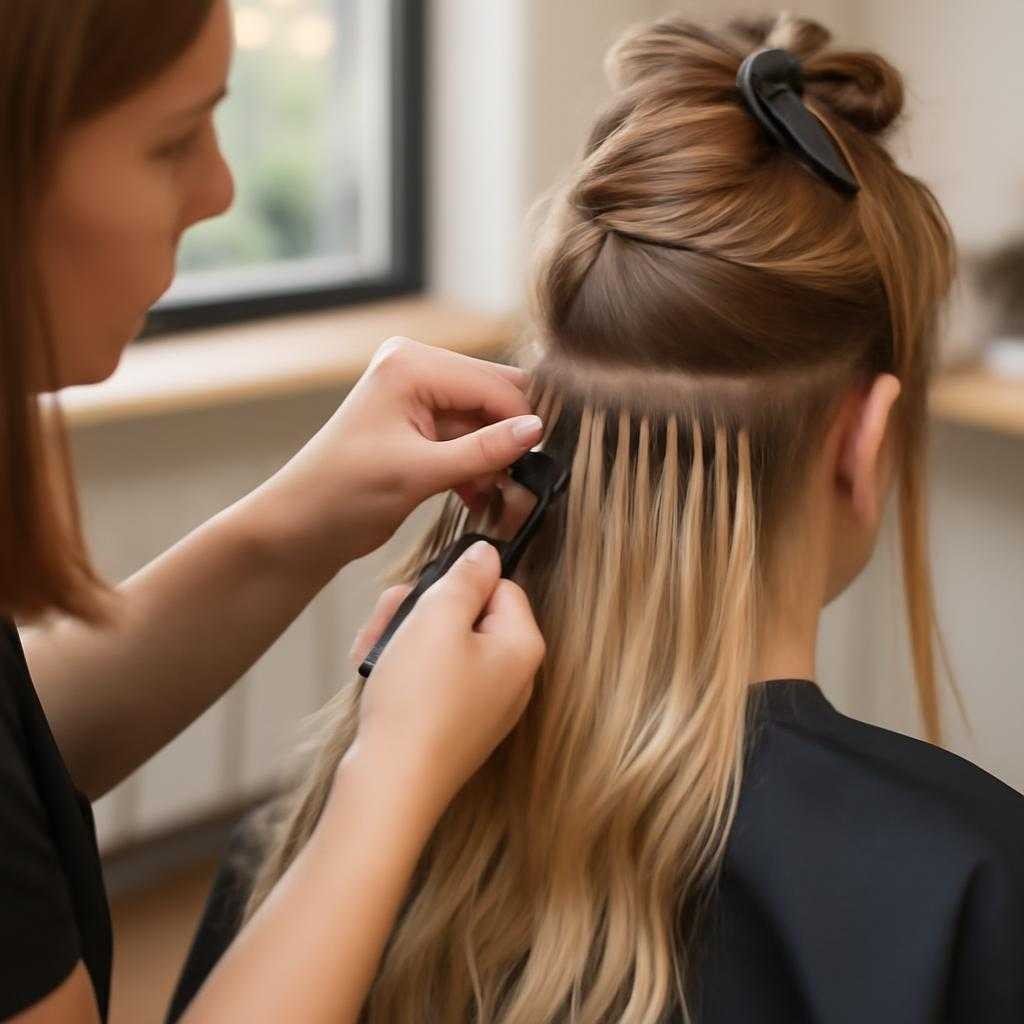 наращивание волос