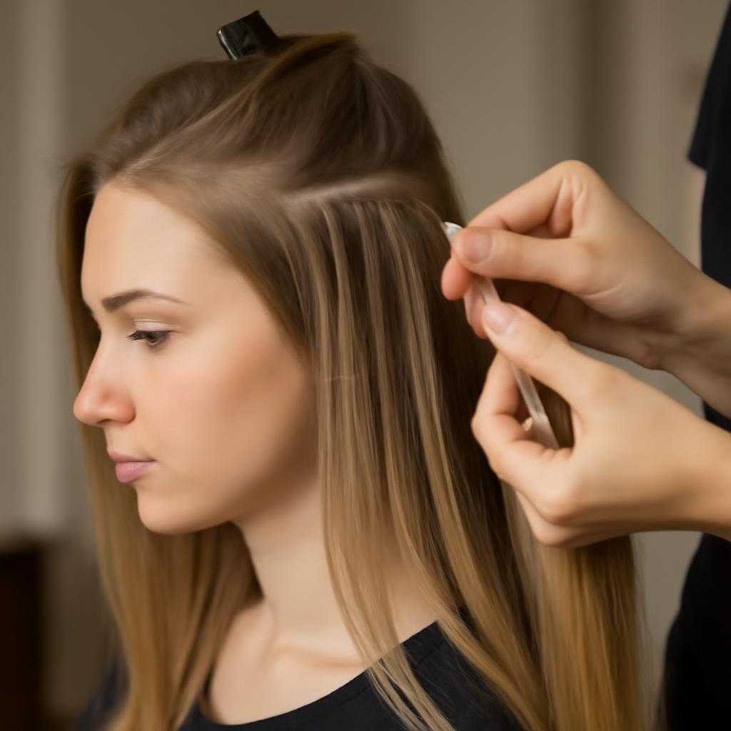 наращивание волос