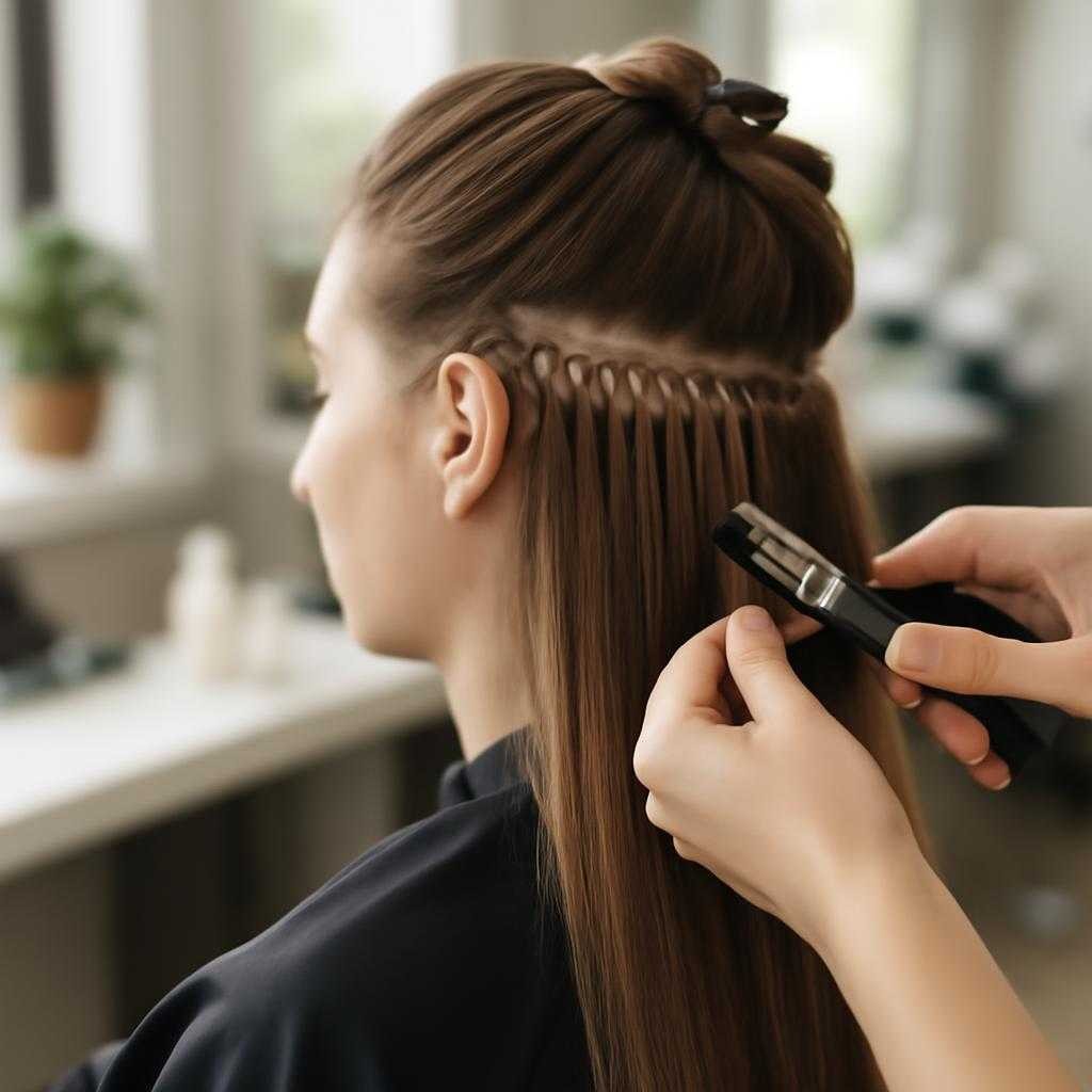 наращивание волос