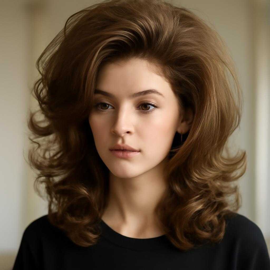 объемная прическа