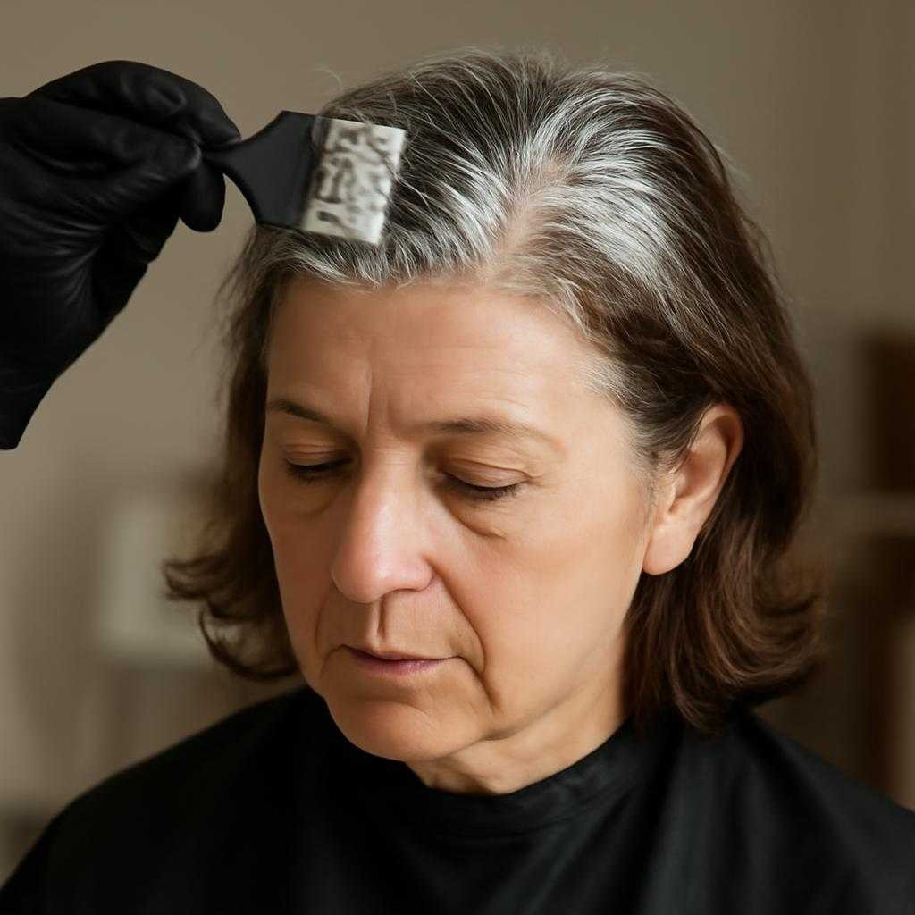 окрашивание седины