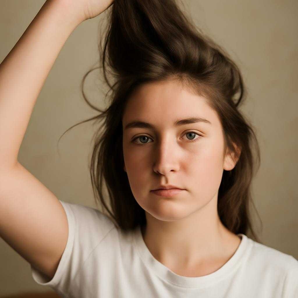 приподнять волосы