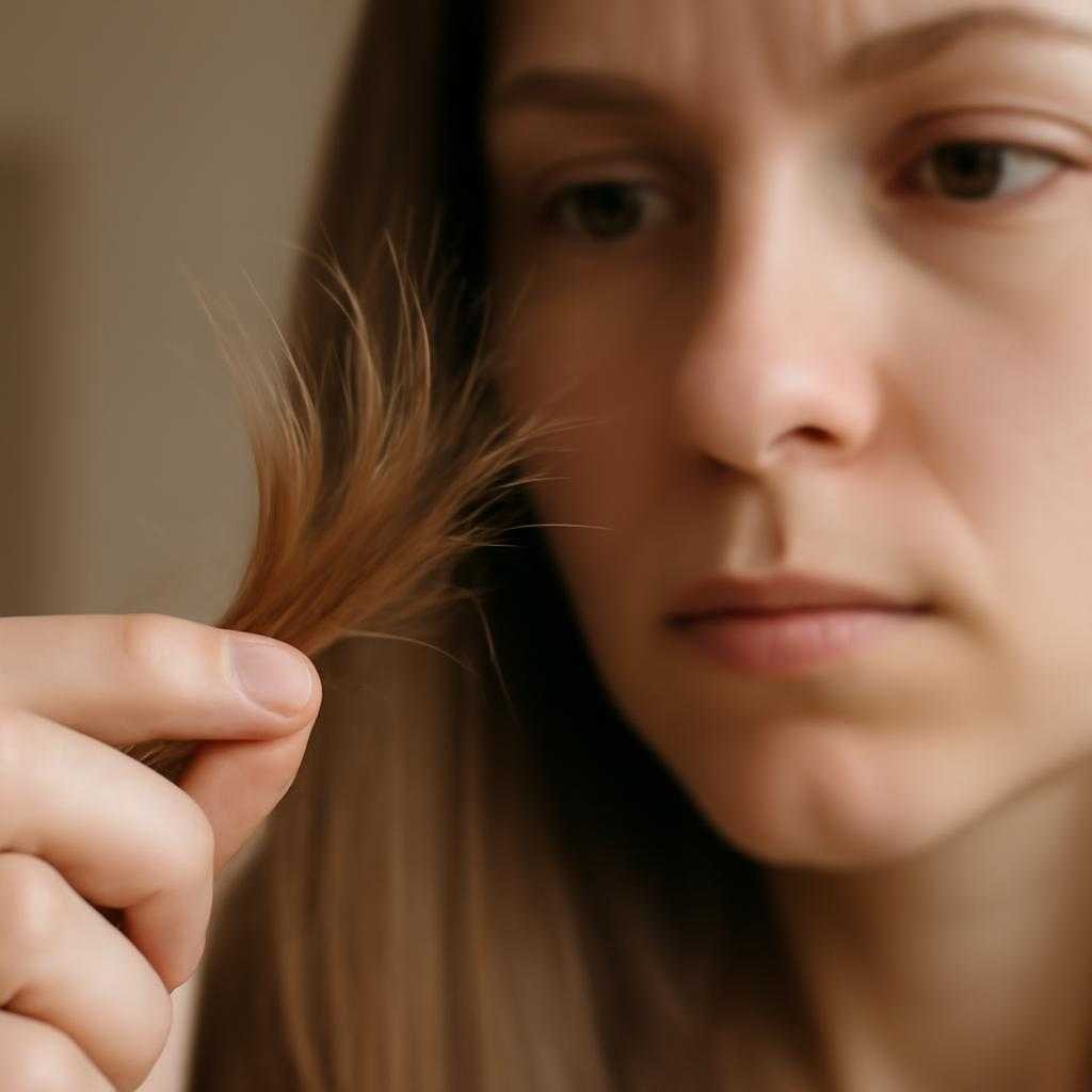 расщепление волос