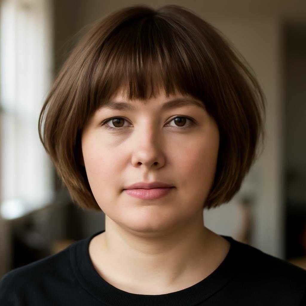 стрижки для круглого лица