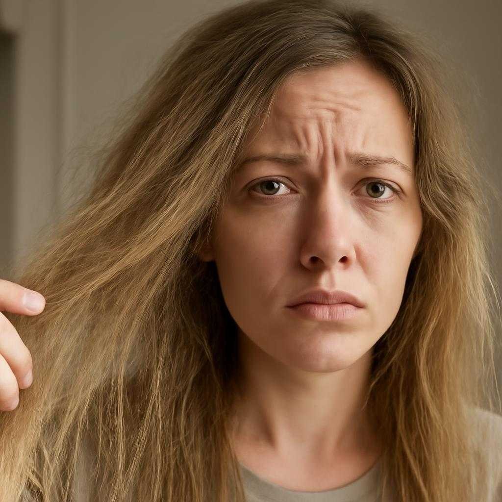 сухие волосы