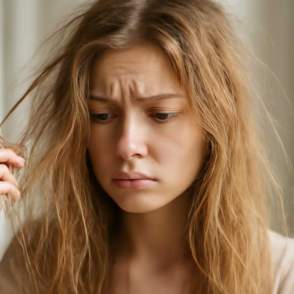 сухие волосы