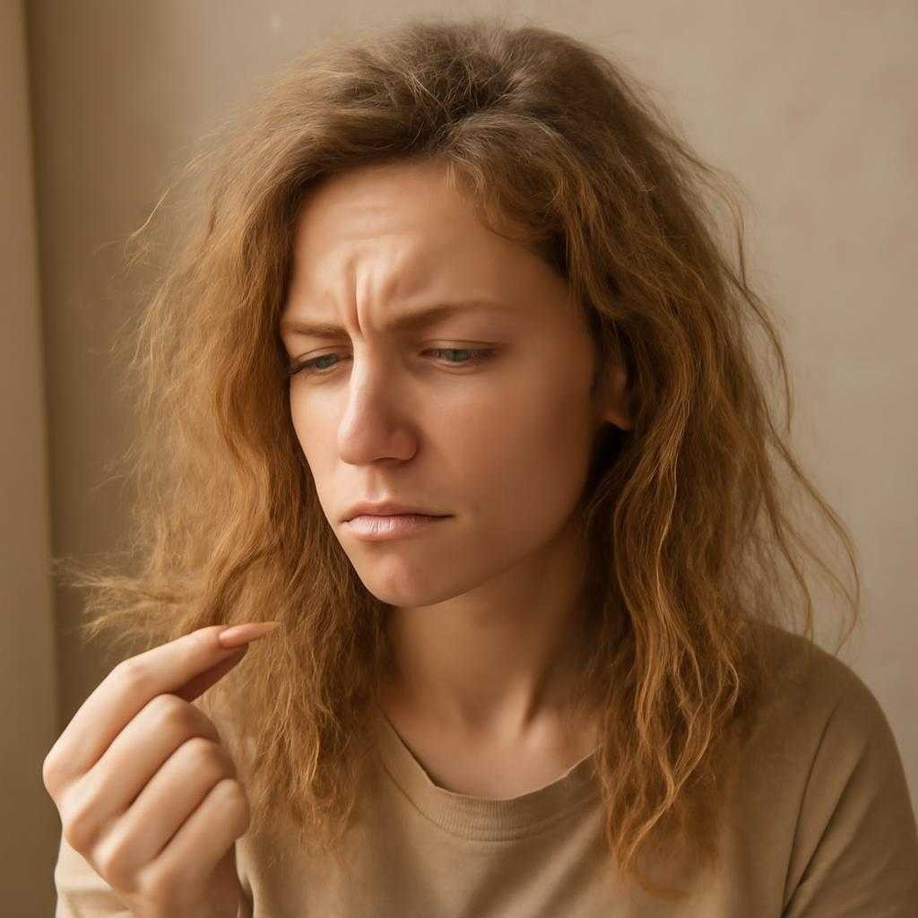 сухость волос