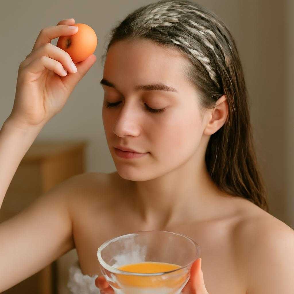 яичная маска