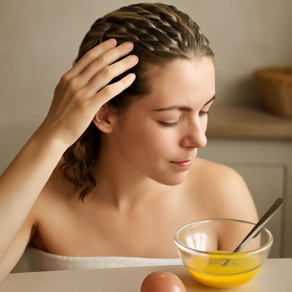 яичная маска