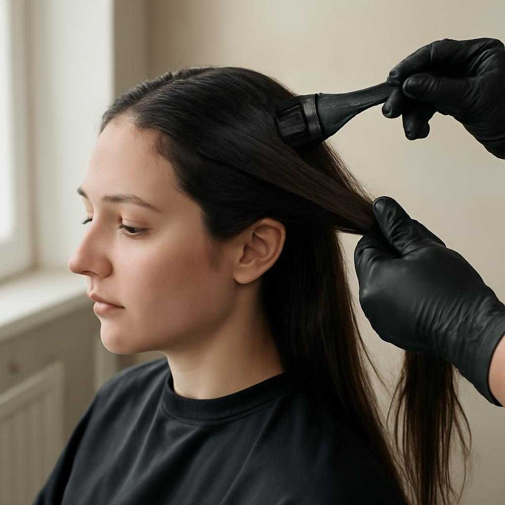затемнение волос