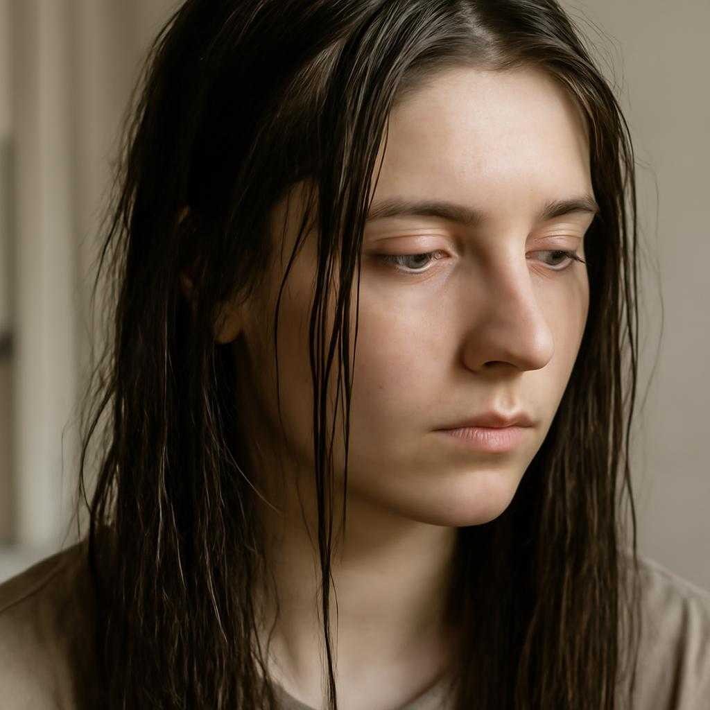 жирные волосы