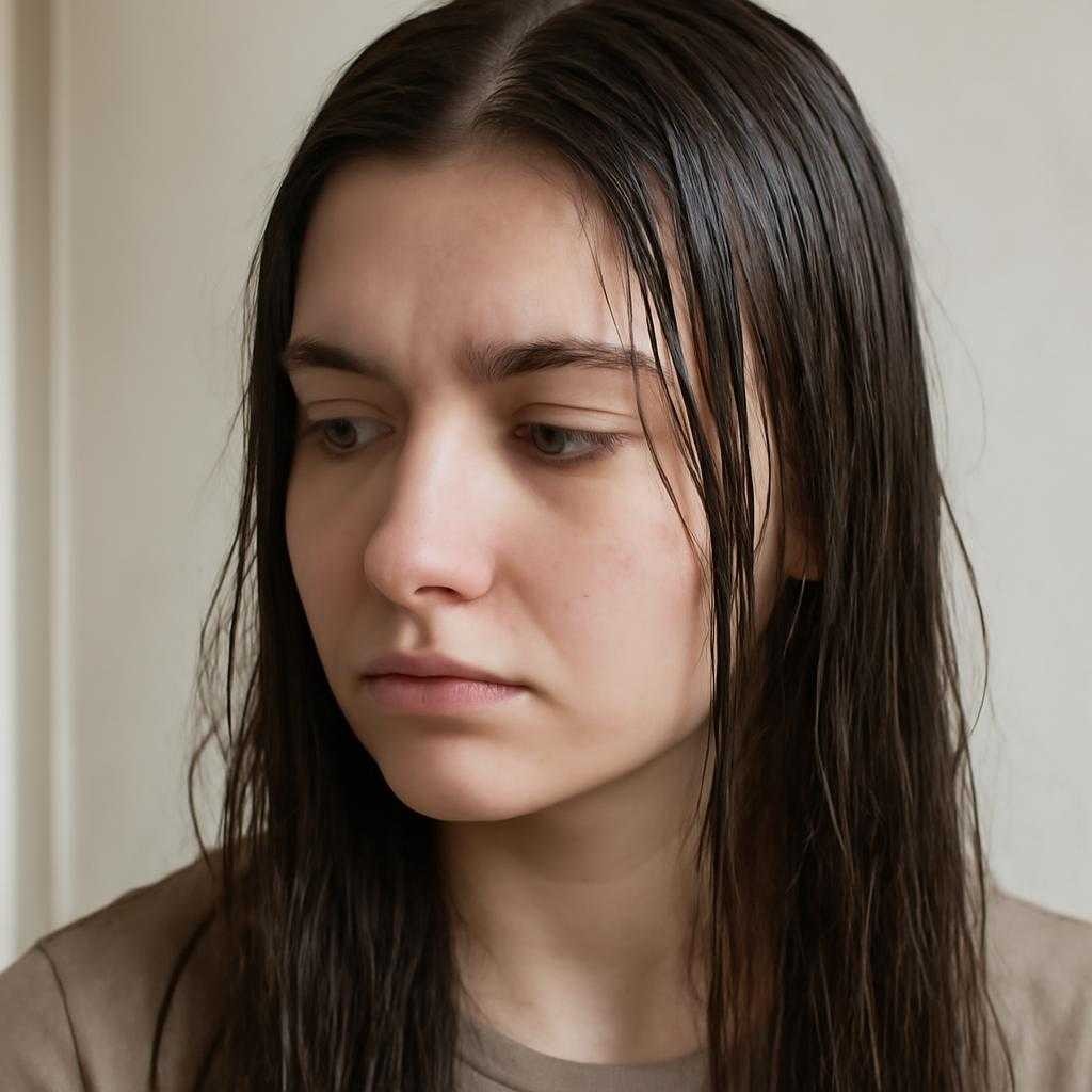 жирные волосы