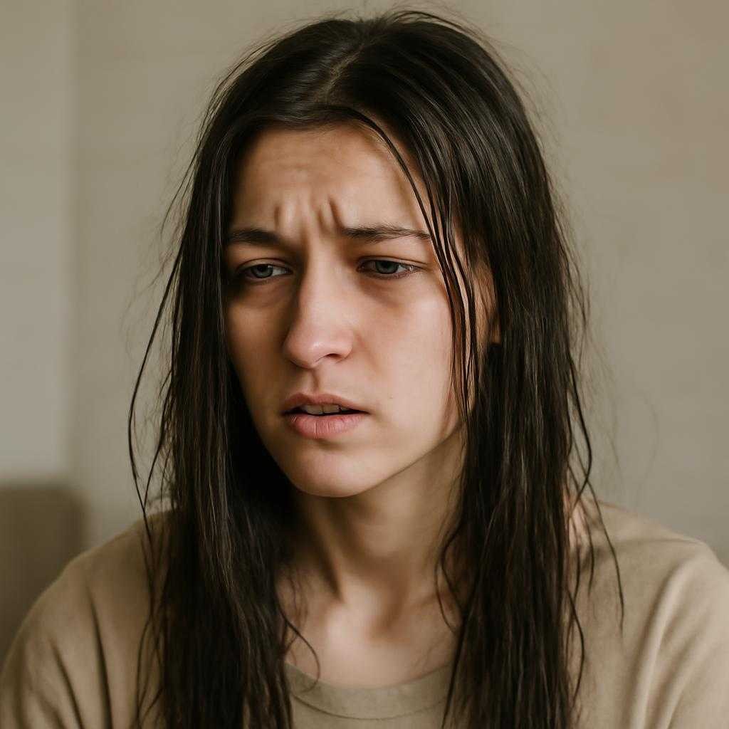 жирные волосы