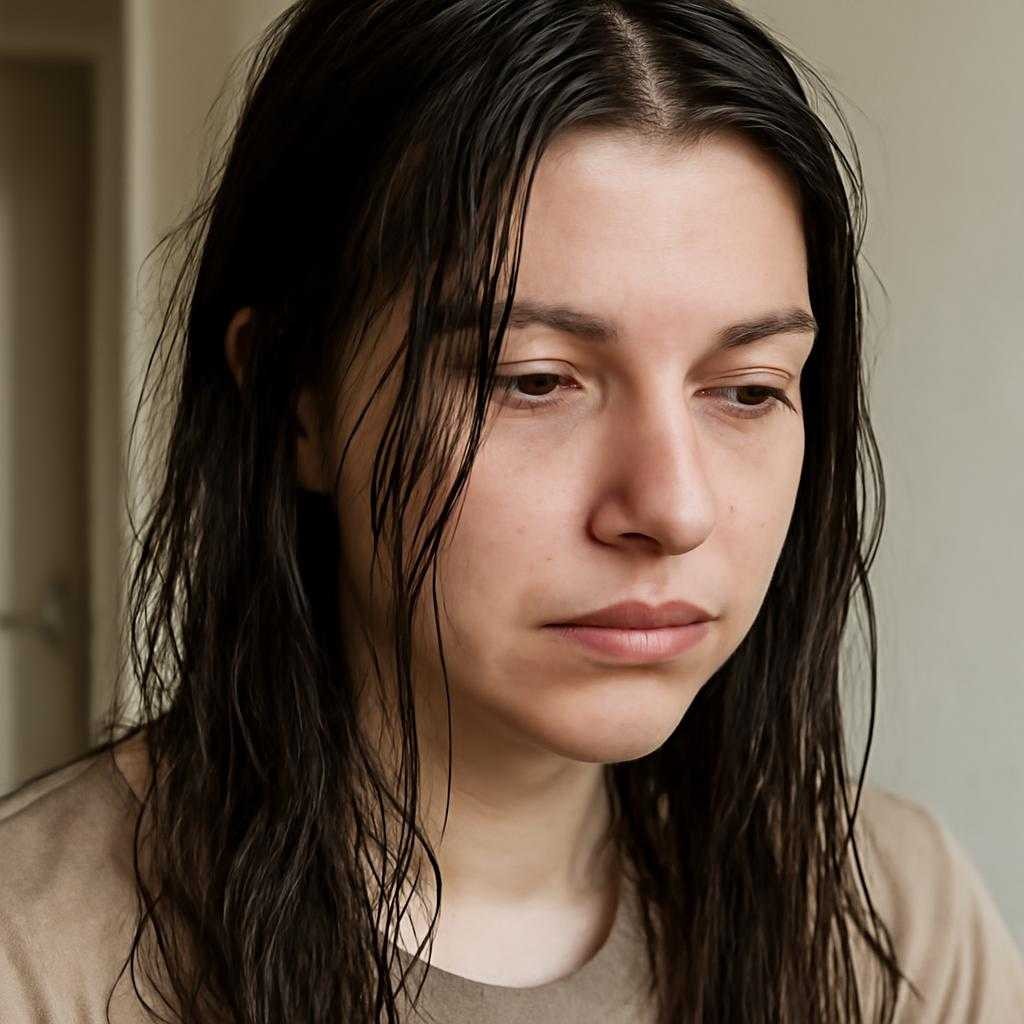 жирные волосы