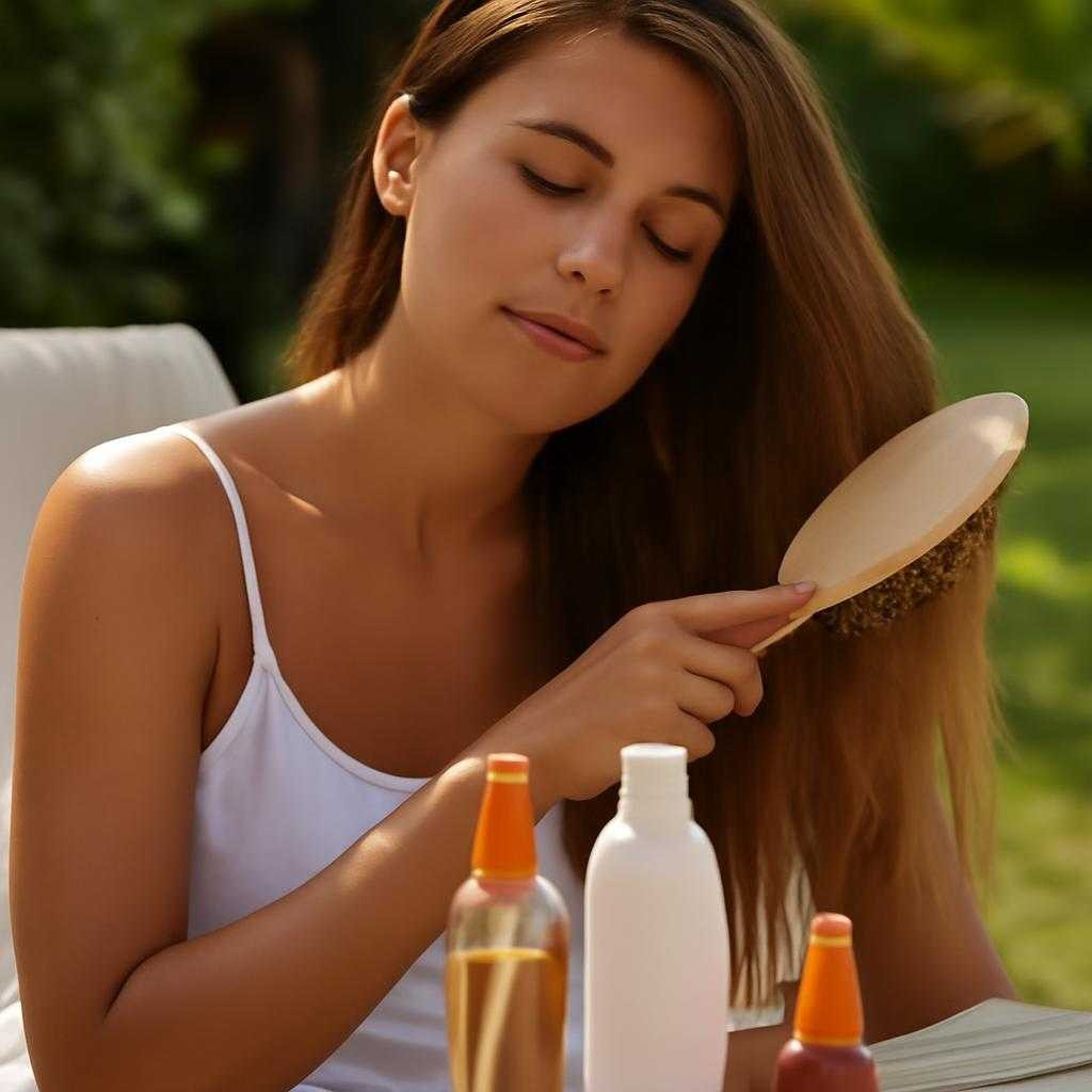 летний уход за волосами