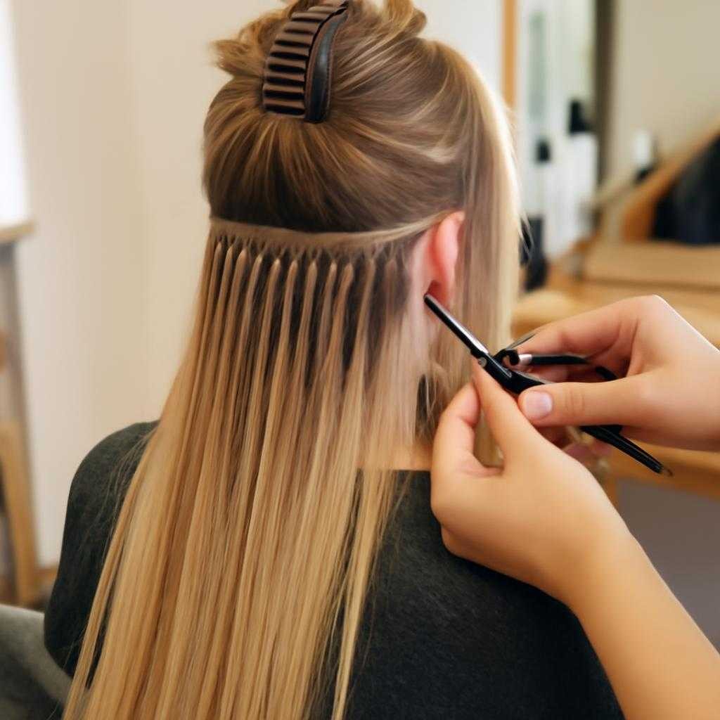 наращивание волос