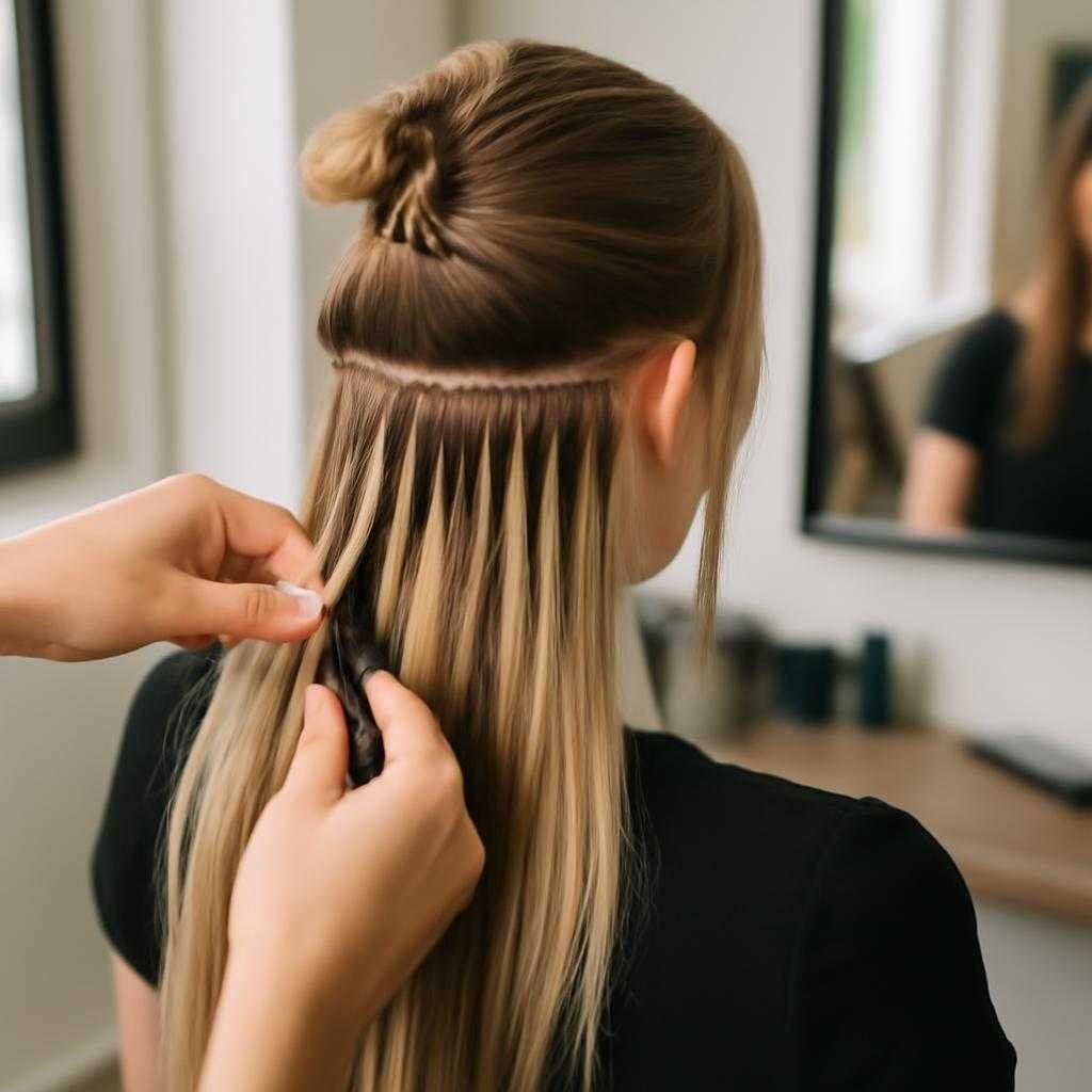 наращивание волос