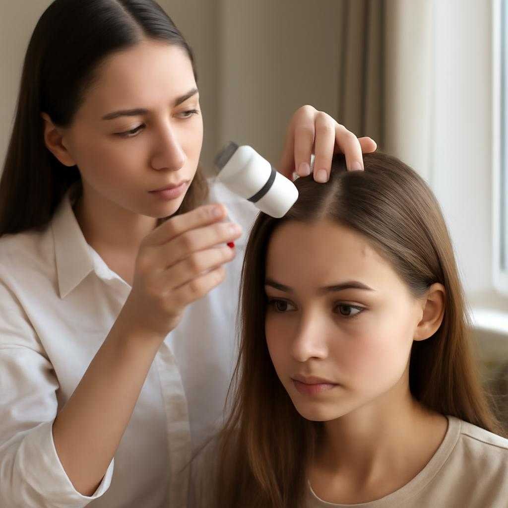 проверка волос