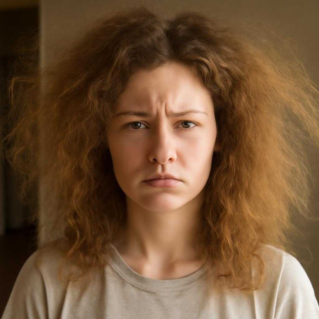 пушащиеся волосы