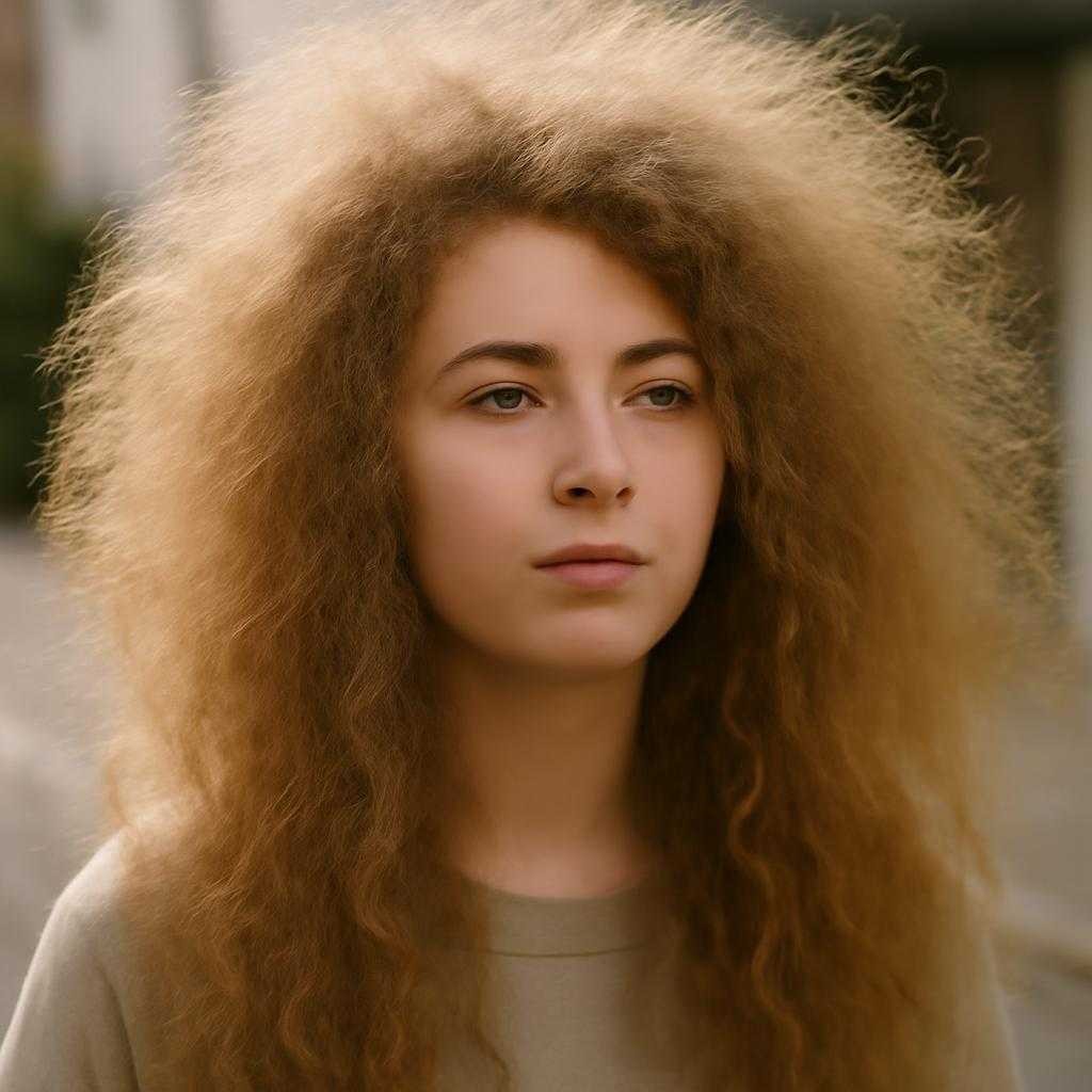 пушистые волосы