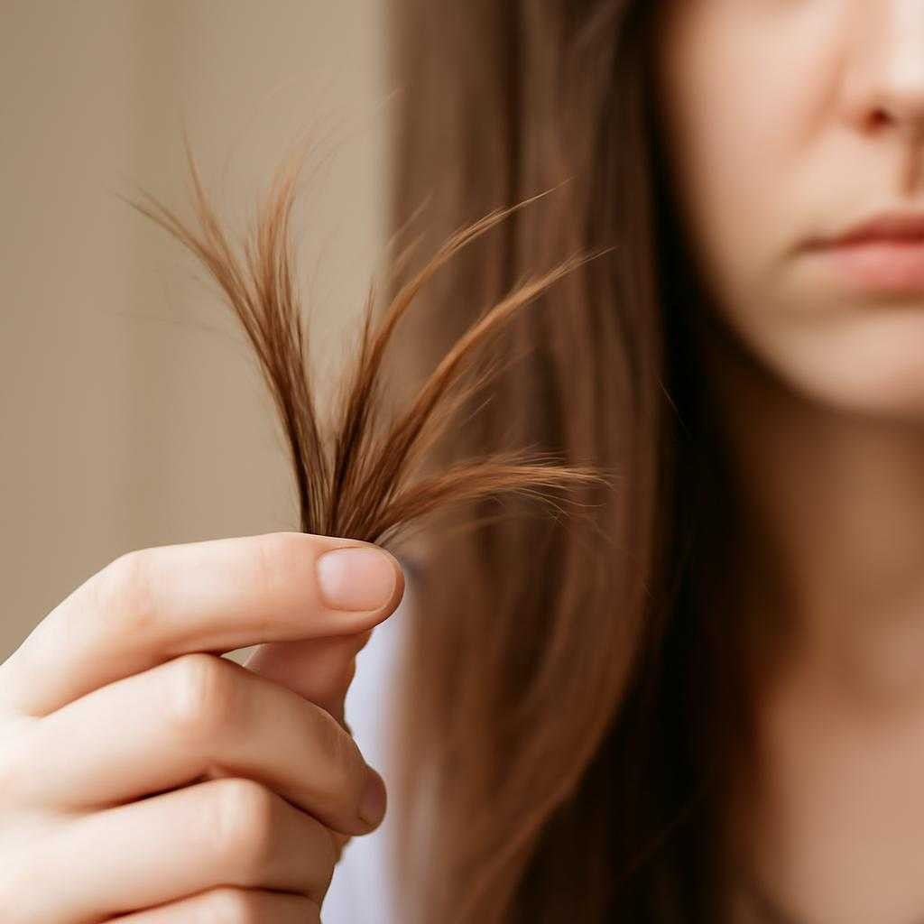 расщепление волос