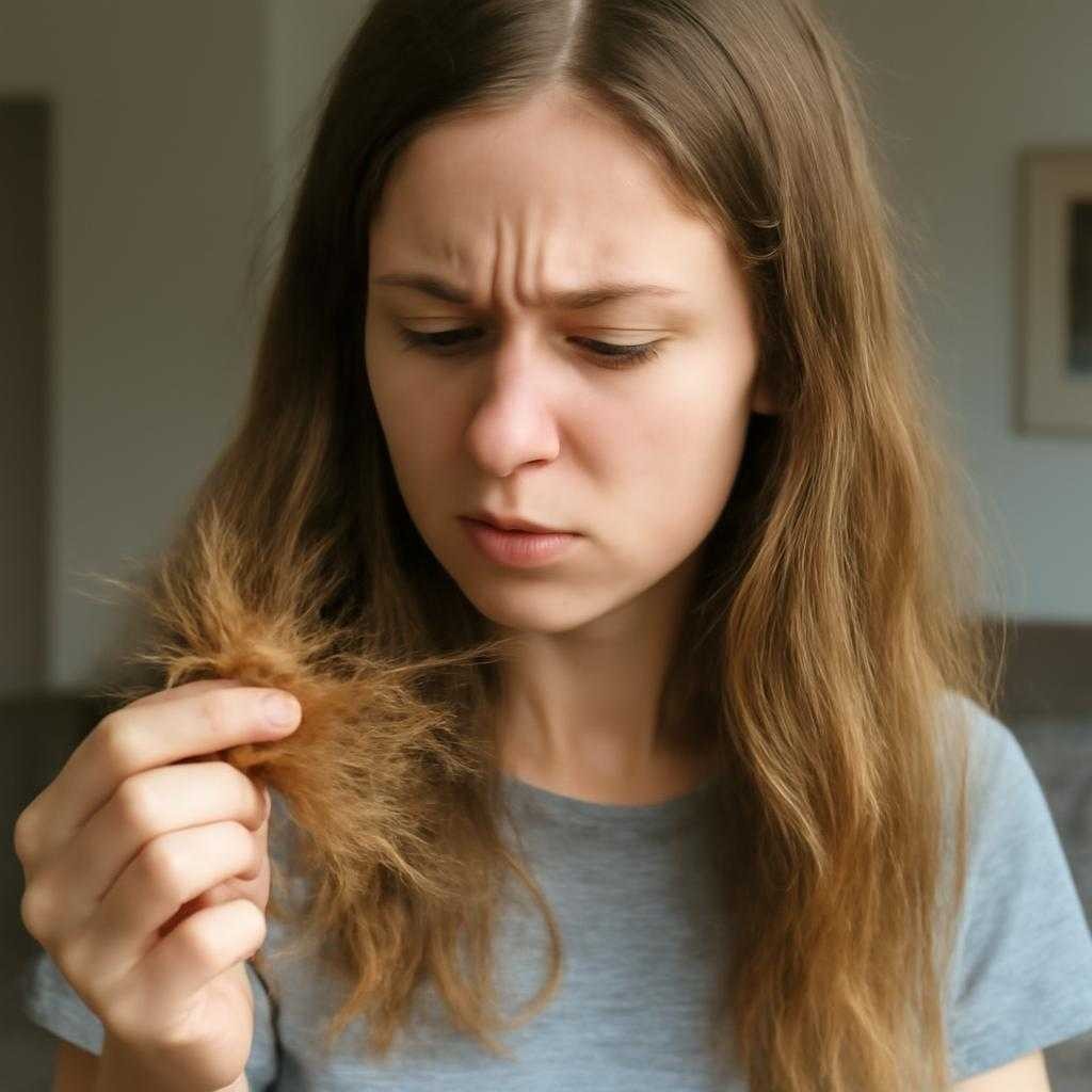 слоятся волосы