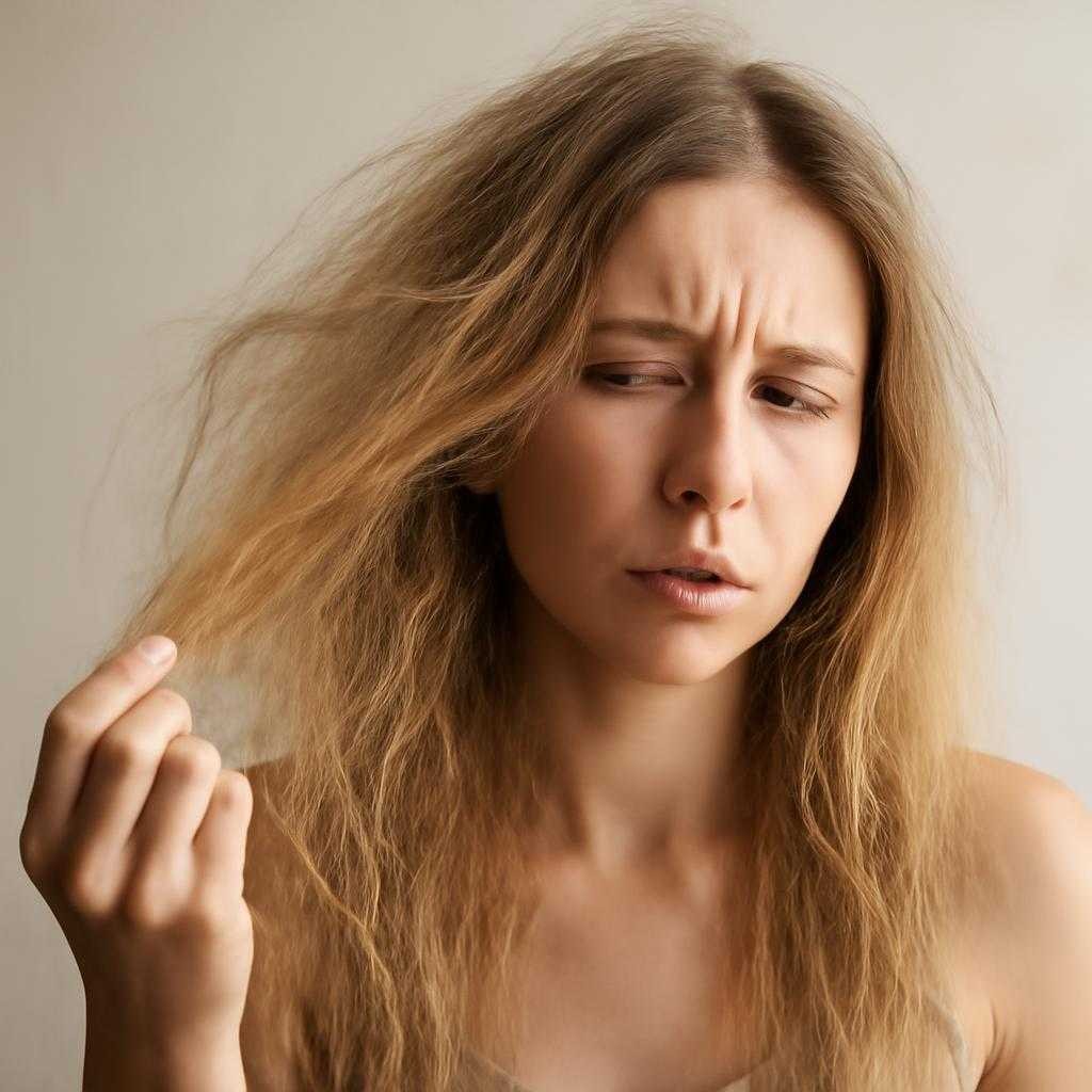 сухие волосы