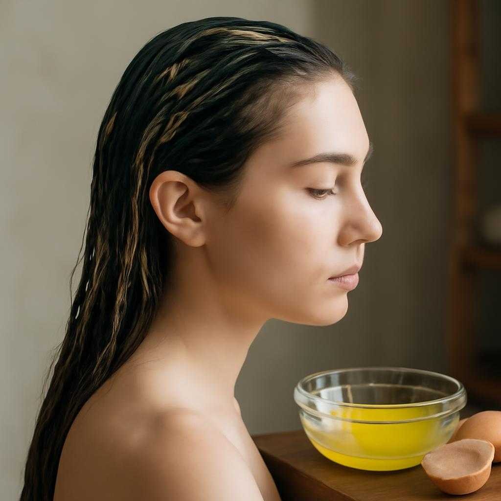 яичная маска для волос