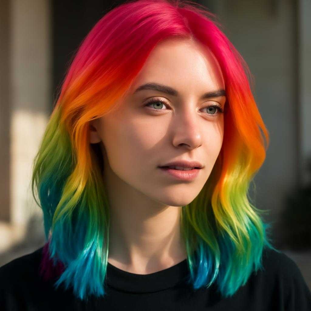 яркое окрашивание волос