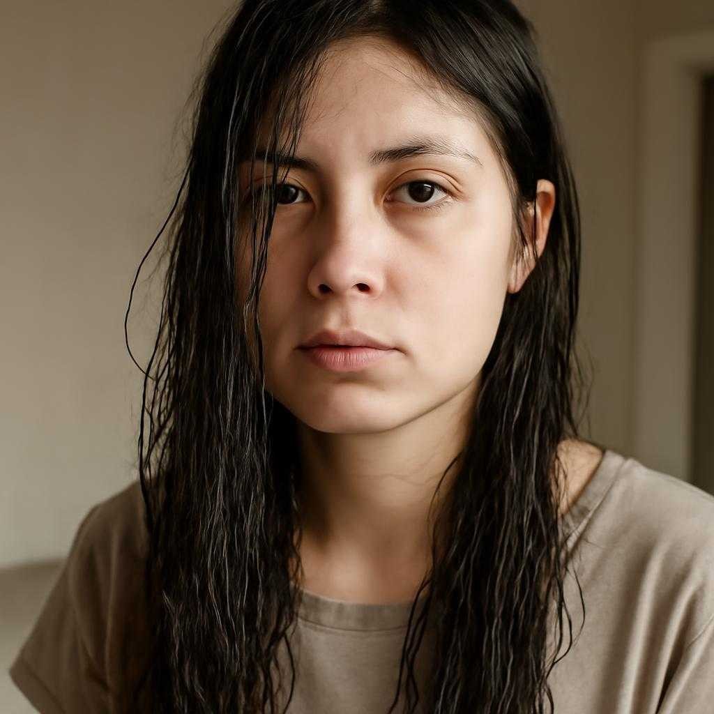 жирные волосы