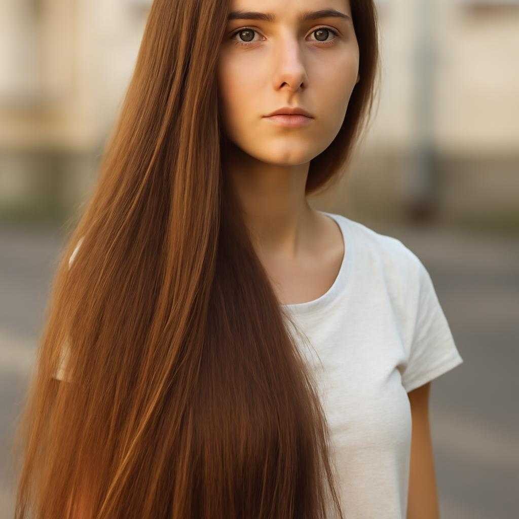 длинные волосы